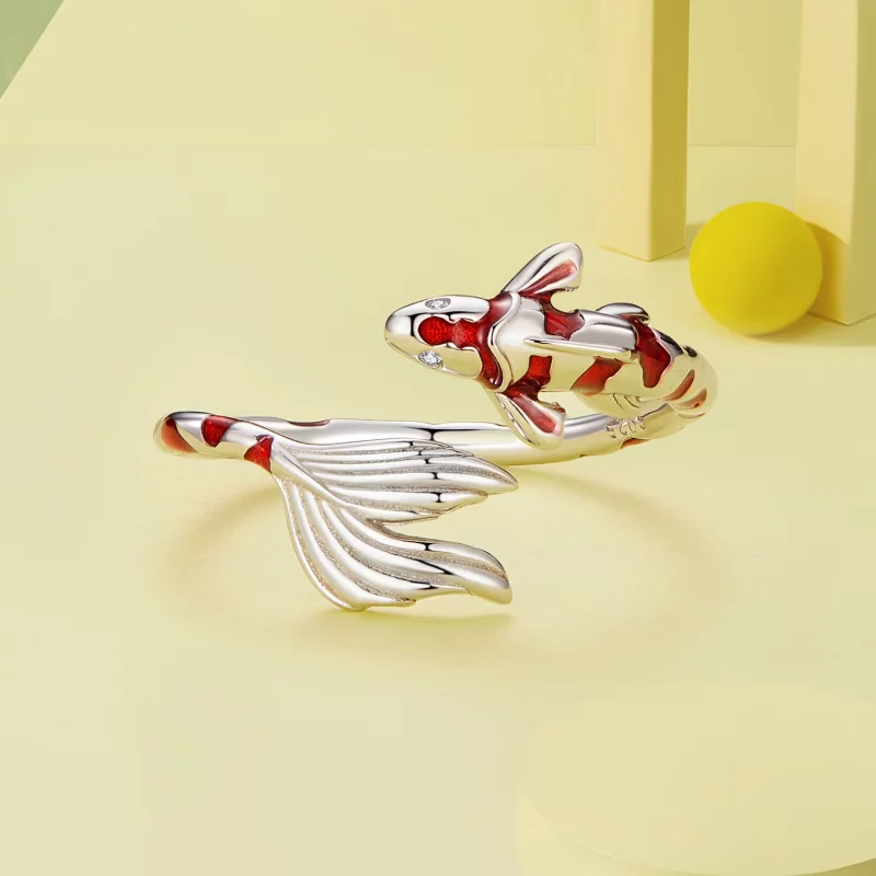 (image pour) Bague ouverte Koi style Pandora - BSR474-E - Afficher 3