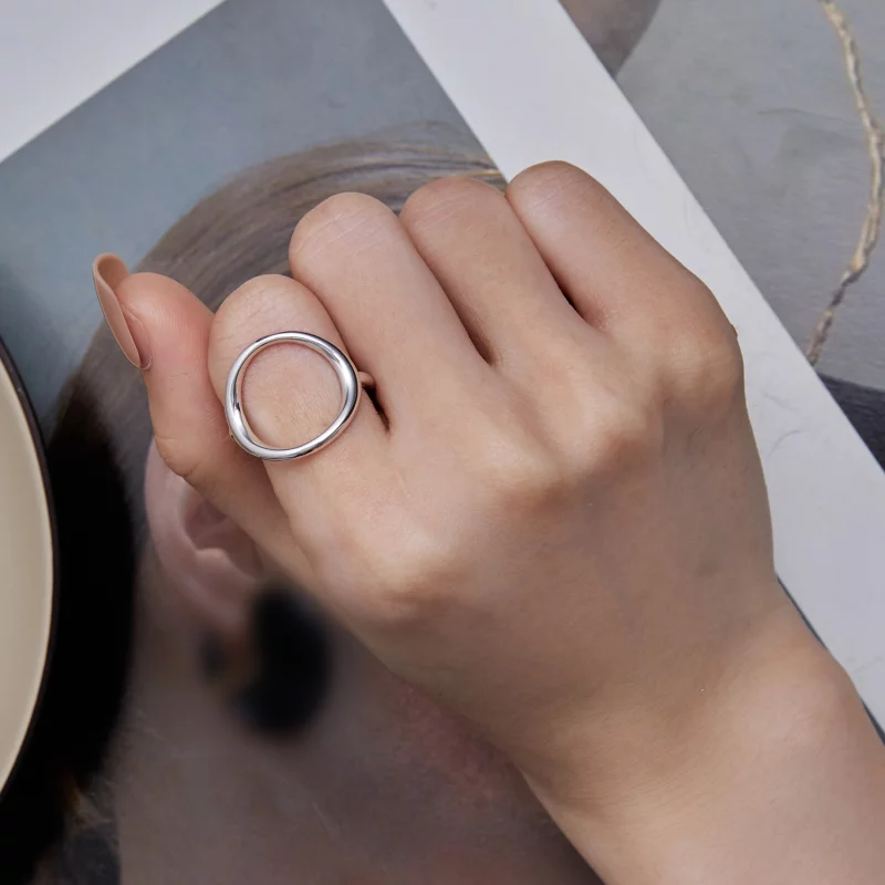 (image pour) Bague ouverte Samsara de style Pandora simple - SCR919 - Afficher 7