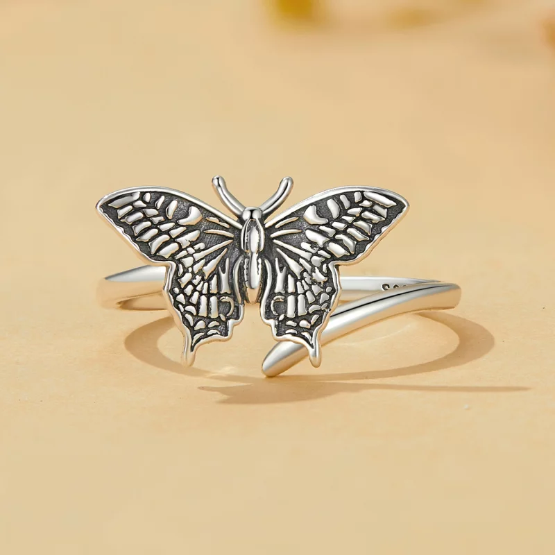 (image pour) Bague ouverte style papillon Pandora - SCR966-E - Afficher 3
