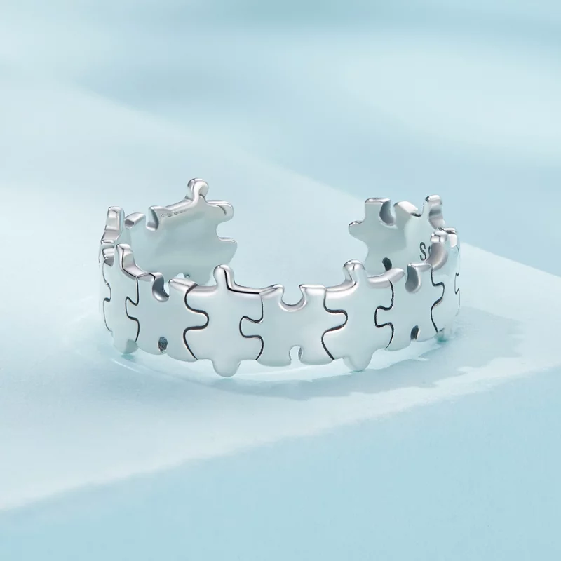 (image pour) Bague puzzle de style Pandora - SCR925 - Afficher 3