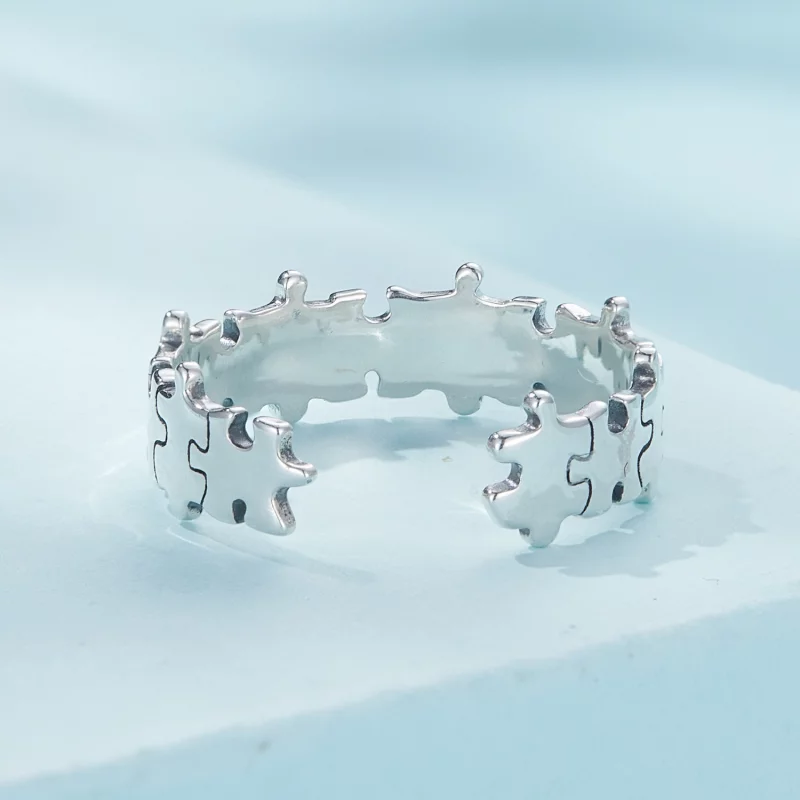 (image pour) Bague puzzle de style Pandora - SCR925 - Afficher 4
