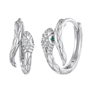 (image pour) Boucles d'oreilles à anneaux en forme de serpent esprit de style Pandora - BSE818