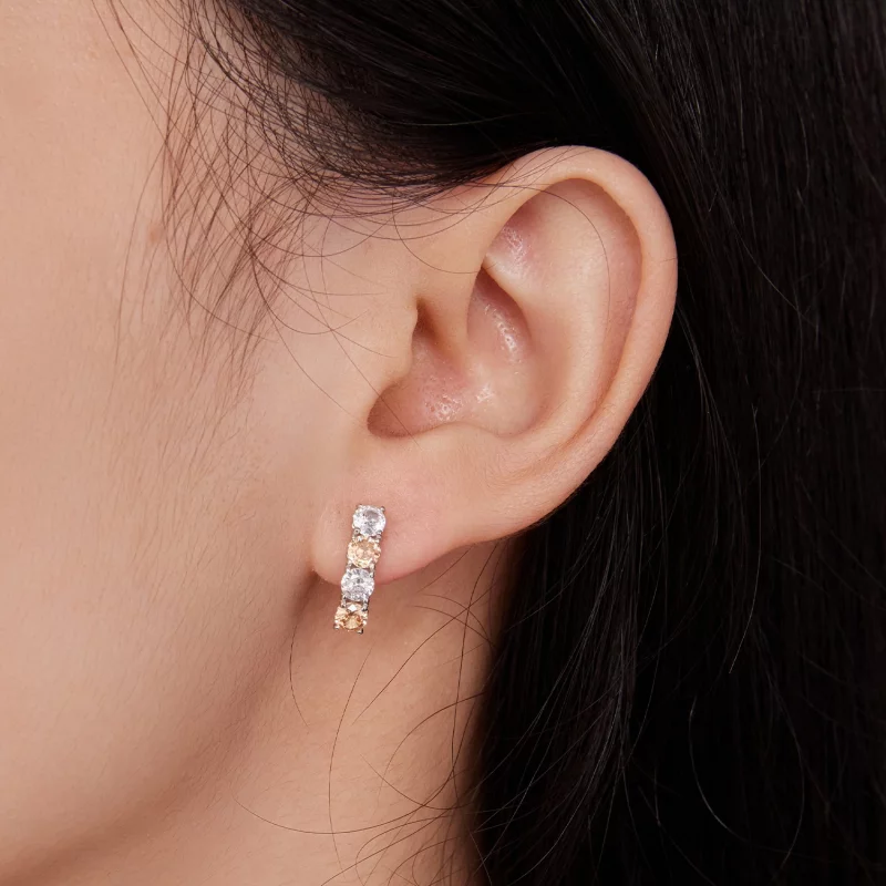 (image pour) Boucles d'oreilles à anneaux serpent de style Pandora - BSE792 - Afficher 8