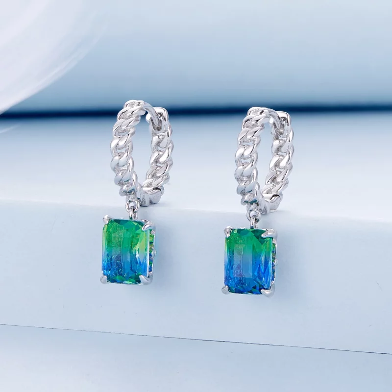 (image pour) Boucles d'oreilles à chaîne style Pandora - BSE887 - Afficher 2