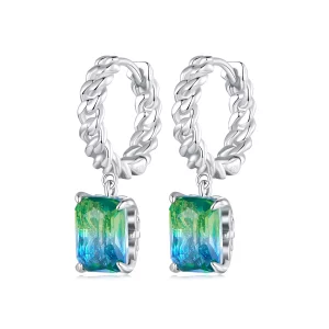 (image pour) Boucles d'oreilles à chaîne style Pandora - BSE887