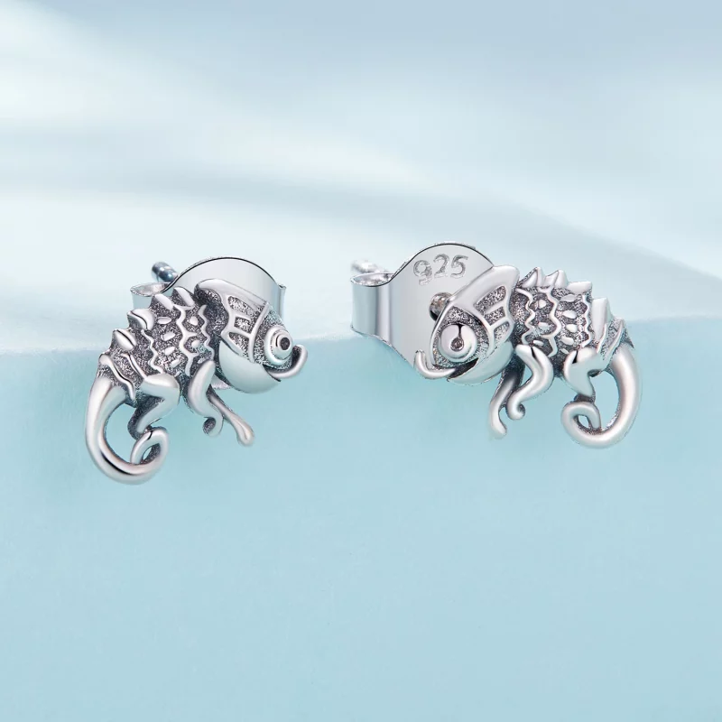 (image pour) Boucles d'oreilles clous de style Chameleon Pandora - SCE1661 - Afficher 2