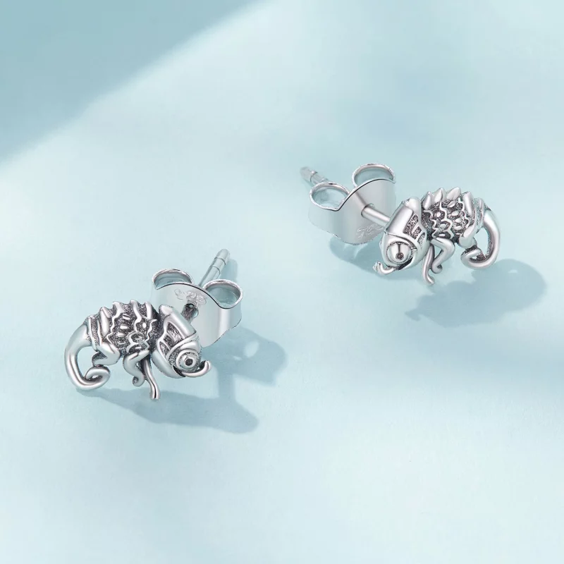 (image pour) Boucles d'oreilles clous de style Chameleon Pandora - SCE1661 - Afficher 3