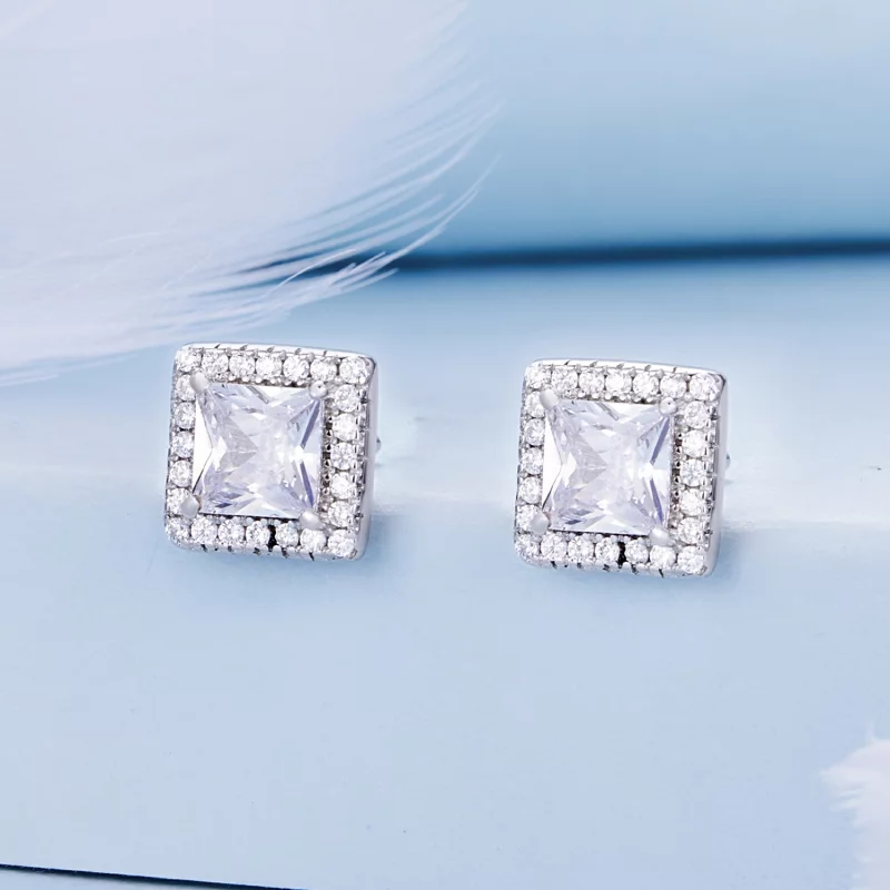 (image pour) Boucles d'oreilles clous de style Pandora de luxe léger - BSE895 - Afficher 2