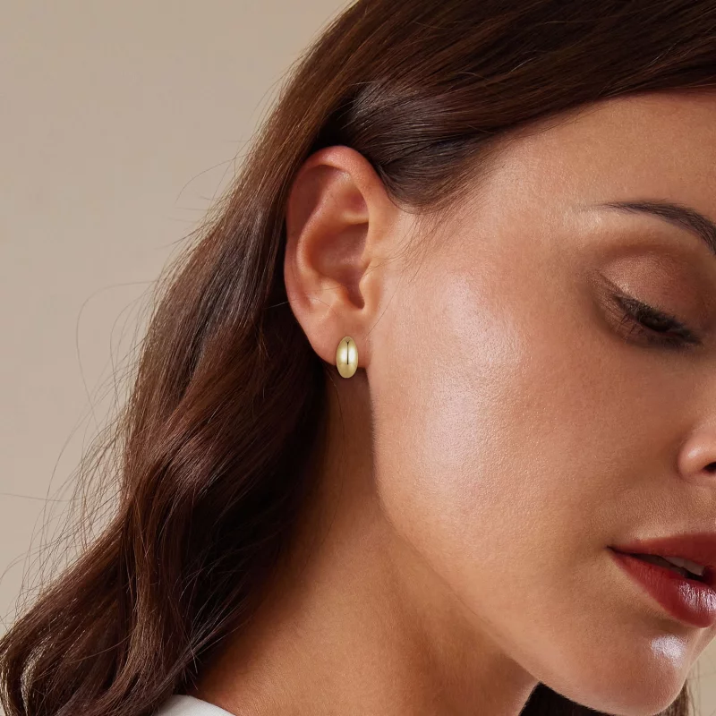 (image pour) Boucles d'oreilles clous de style Pandora en forme de lune - SCE1632-B - Afficher 6