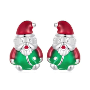 (image pour) Boucles d'oreilles à clous de style Pandora qui brillent dans le noir pour Noël - BSE918