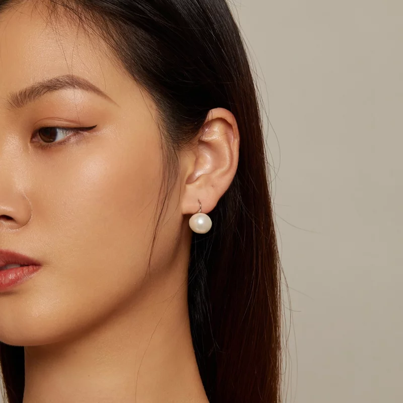 (image pour) Boucles d'oreilles à clous style Pandora avec perles - BSE857 - Afficher 6