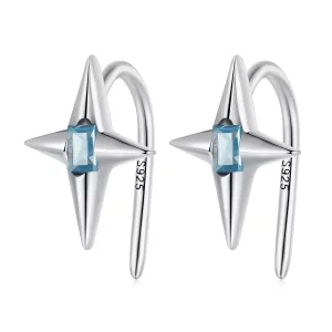 (image pour) Boucles d'oreilles à clous style Pandora étoilées - BSE915