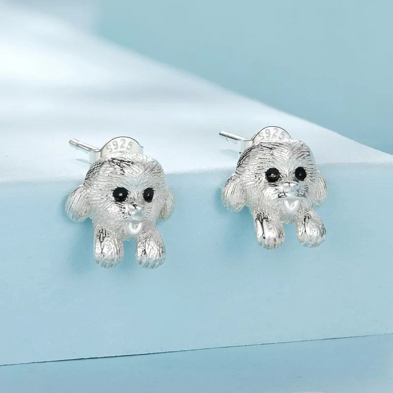(image pour) Boucles d'oreilles à clous Teddy style Pandora - SCE1631 - Afficher 2