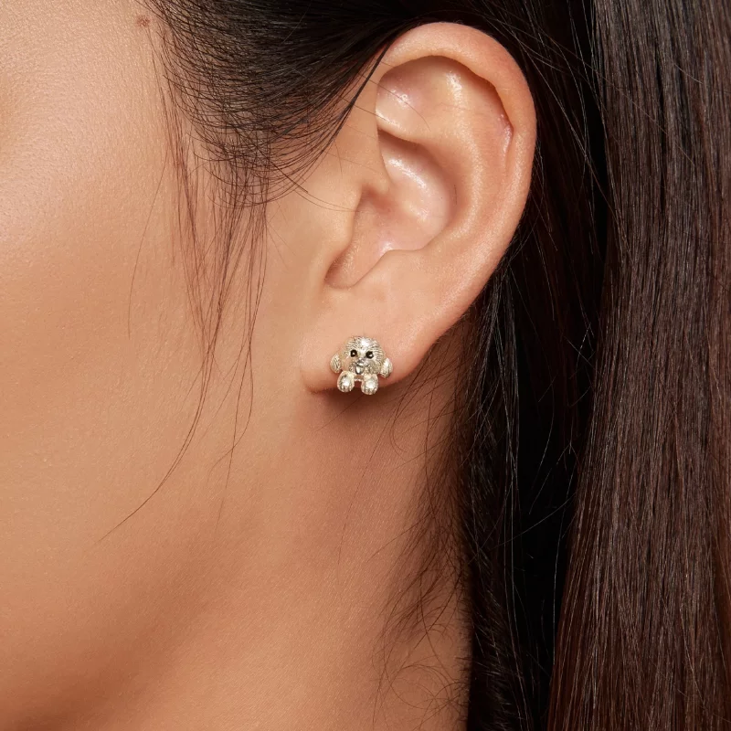 (image pour) Boucles d'oreilles à clous Teddy style Pandora - SCE1631 - Afficher 6