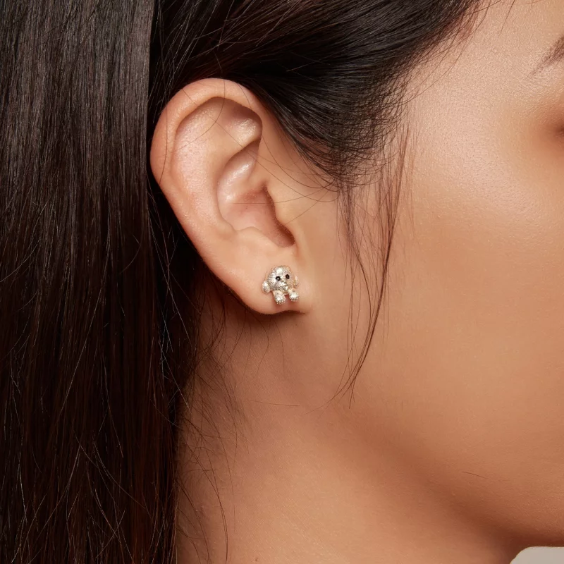(image pour) Boucles d'oreilles à clous Teddy style Pandora - SCE1631 - Afficher 7