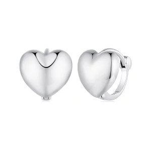 (image pour) Boucles d'oreilles en forme de cœur style Pandora - BSE905
