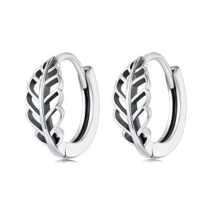 (image pour) Boucles d'oreilles en forme de feuilles d'automne de style Pandora - SCE1636