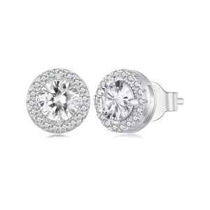 (image pour) Boucles d'oreilles luxueuses légères de style Pandora - BSE893