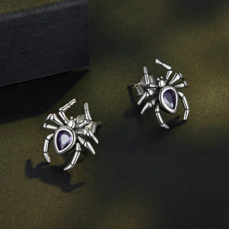 (image pour) Boucles d'oreilles Pandora Style Araignée à clous - BSE891 - Afficher 3