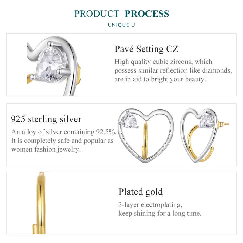 (image pour) Boucles d'oreilles Pandora Style Love Studs - BSE888 - Afficher 6