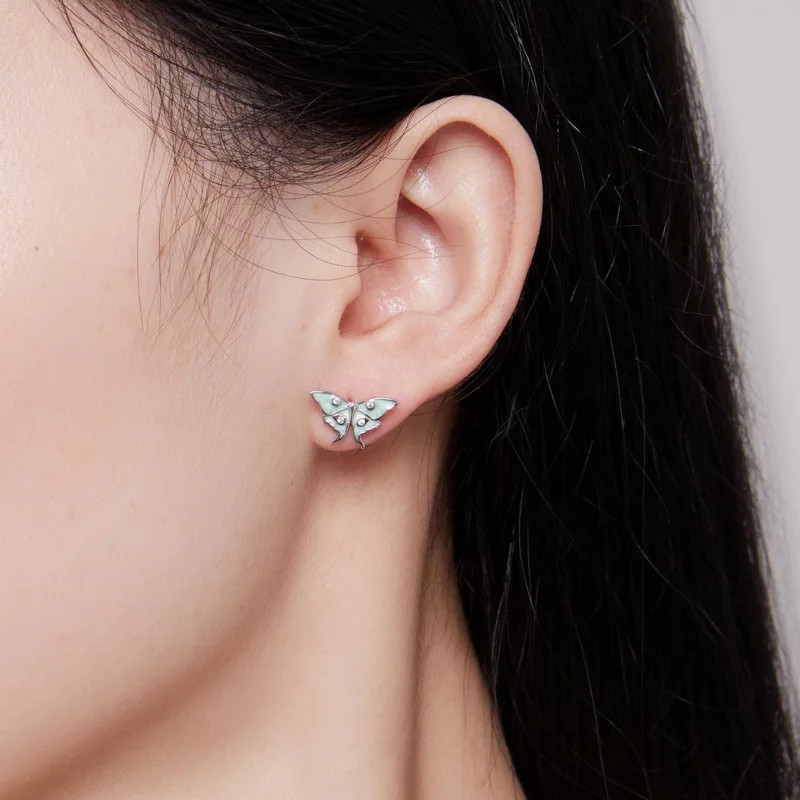 (image pour) Boucles d'oreilles papillon de style Pandora Wizard of Oz - BSE828 - Afficher 5