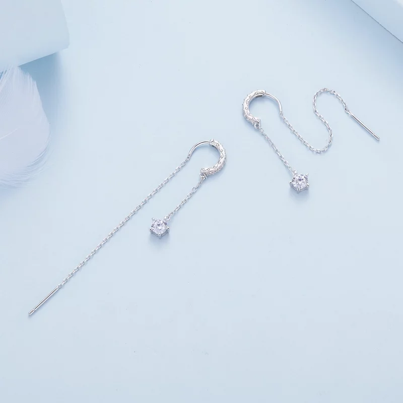 (image pour) Boucles d'oreilles pendantes exquises de style Pandora - BSE830 - Afficher 4