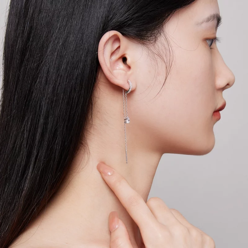 (image pour) Boucles d'oreilles pendantes exquises de style Pandora - BSE830 - Afficher 6