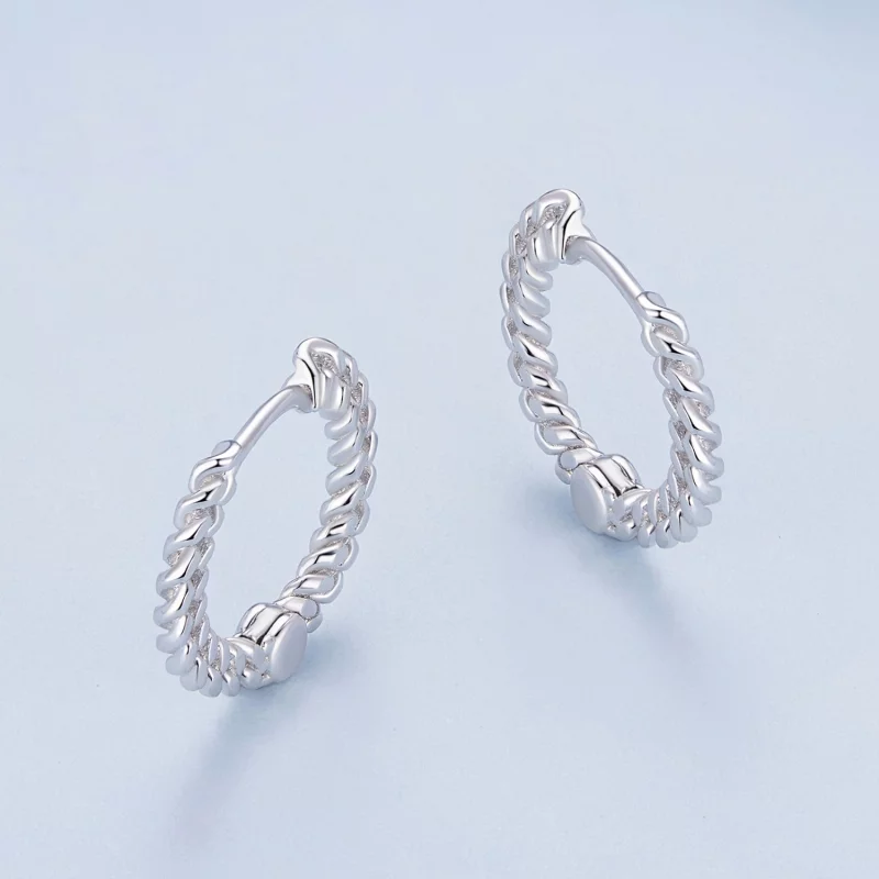 (image pour) Boucles d'oreilles pendantes style Pandora avec chaîne - BSE906 - Afficher 3