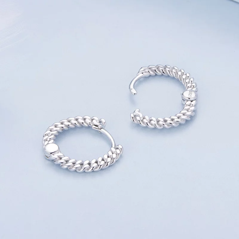 (image pour) Boucles d'oreilles pendantes style Pandora avec chaîne - BSE906 - Afficher 4