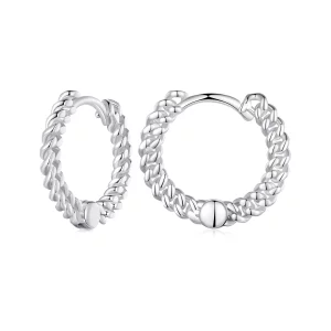 (image pour) Boucles d'oreilles pendantes style Pandora avec chaîne - BSE906