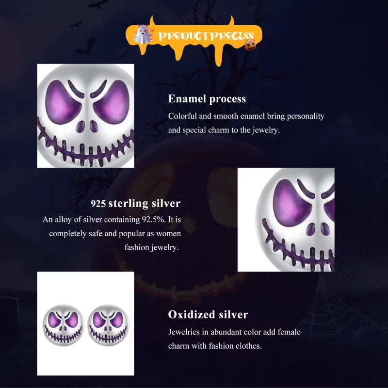 (image pour) Boucles d'oreilles personnalisées lumineuses de style Pandora - SCE1639 - Afficher 8