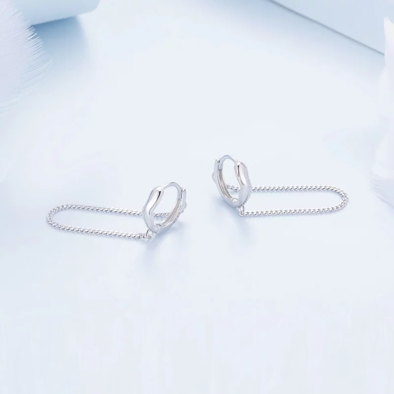 (image pour) Boucles d'oreilles à pompon de style Pandora - BSE897 - Afficher 3