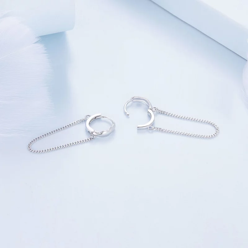 (image pour) Boucles d'oreilles à pompon de style Pandora - BSE897 - Afficher 4