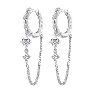 (image pour) Boucles d'oreilles à pompon exquis de style Pandora - BSE822