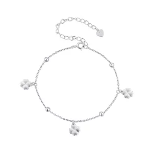 (image pour) Bracelet à chaîne avec pendentif Trèfle à quatre feuilles de style Pandora - BSB139