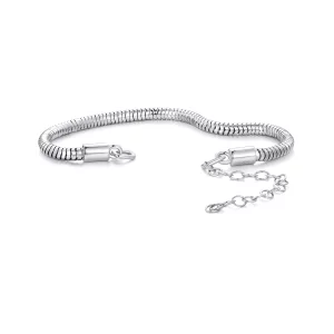 (image pour) Bracelet à chaîne en os de serpent de style Pandora - BSB150