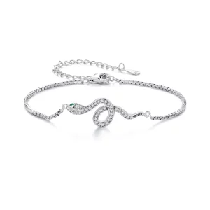 (image pour) Bracelet en chaîne serpent de style Pandora - SCB261