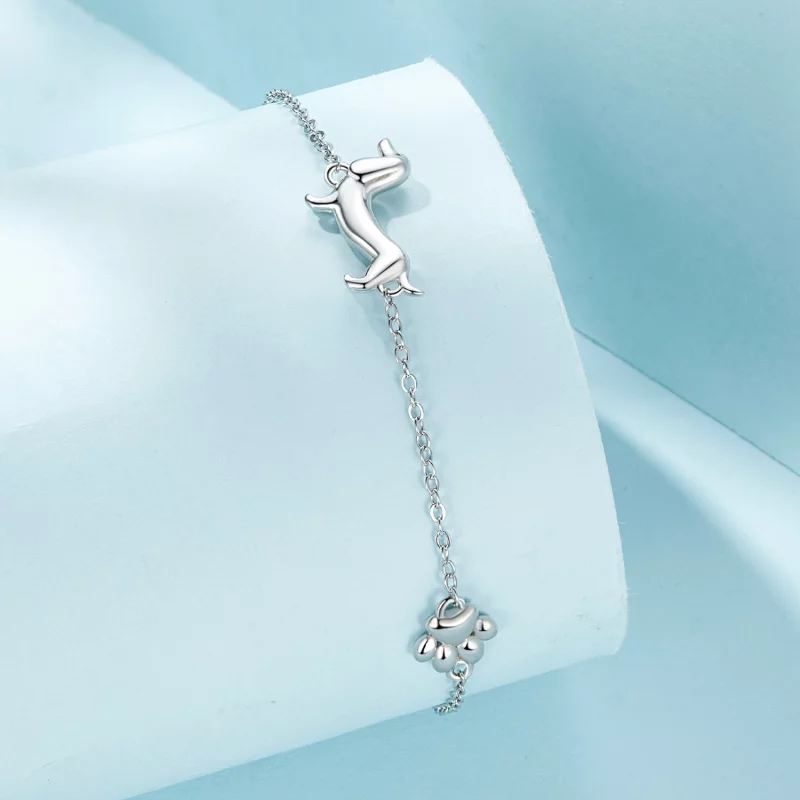 (image pour) Bracelet à maillons avec pendentif style Dachshund Pandora - SCB262 - Afficher 2