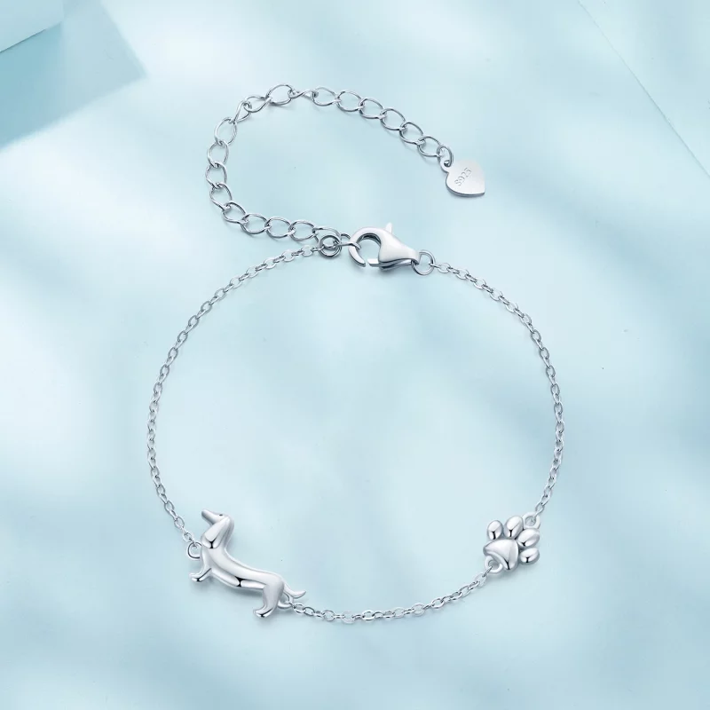 (image pour) Bracelet à maillons avec pendentif style Dachshund Pandora - SCB262 - Afficher 3