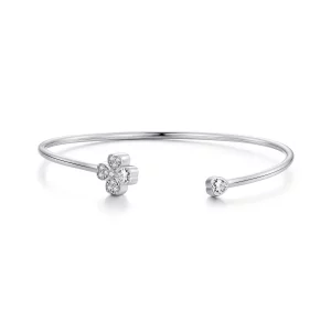 (image pour) Bracelet Ouvert à Trèfle à Quatre Feuilles de Style Pandora - BSB134