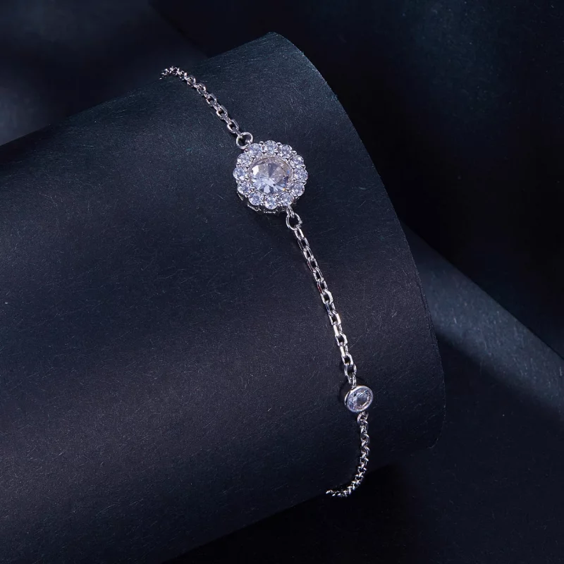 (image pour) Bracelet Simple de style Pandora d'un carat (Un Certificat) - MSB007 - Afficher 2