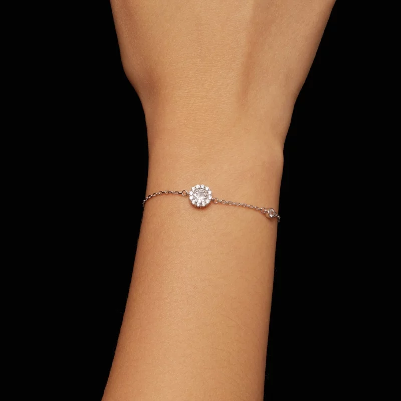 (image pour) Bracelet Simple de style Pandora d'un carat (Un Certificat) - MSB007 - Afficher 5
