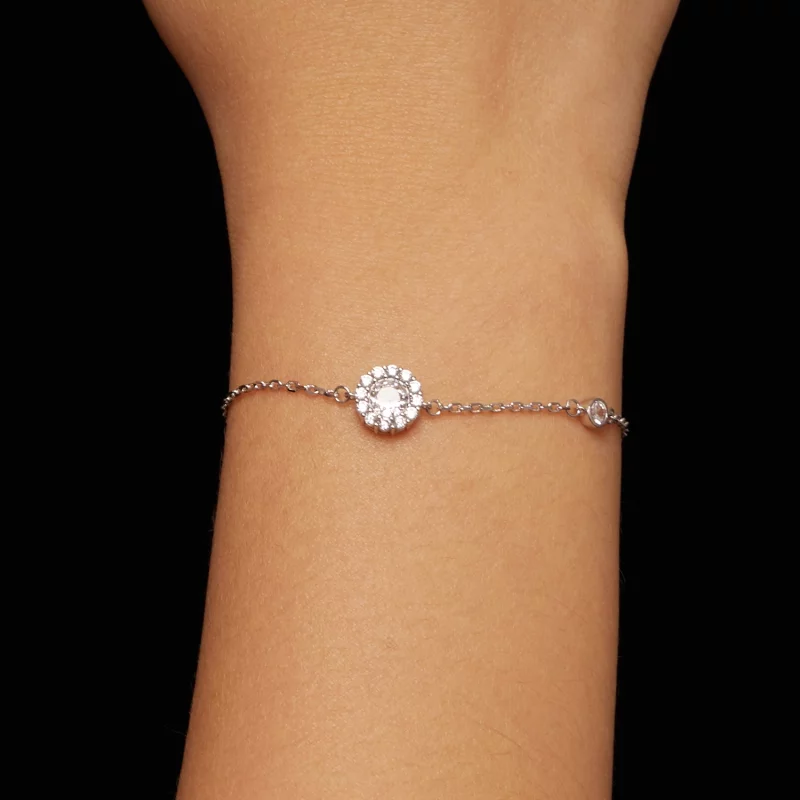 (image pour) Bracelet Simple de style Pandora d'un carat (Un Certificat) - MSB007 - Afficher 6