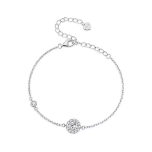 Bracelet Simple de style Pandora d'un carat (Un Certificat) - MSB007 (image pour) Bracelet Simple de style Pandora d'un carat (Un Certificat) - MSB007
