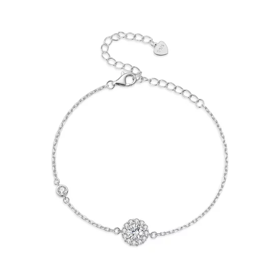 (image pour) Bracelet Simple de style Pandora d'un carat (Un Certificat) - MSB007