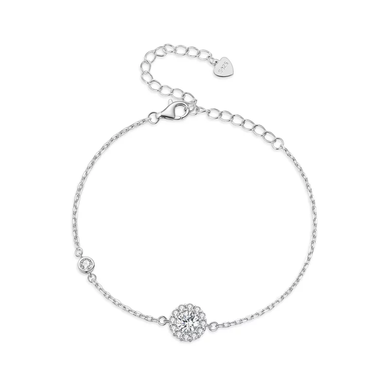 (image pour) Bracelet Simple de style Pandora d'un carat (Un Certificat) - MSB007