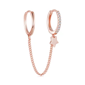 (image pour) Chaîne de sécurité Astropath en or rose de style Pandora - SCE914-C