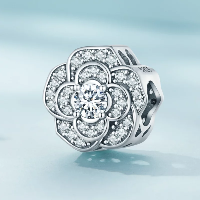 (image pour) Charm Camélia de style Pandora - SCC2493 - Afficher 2