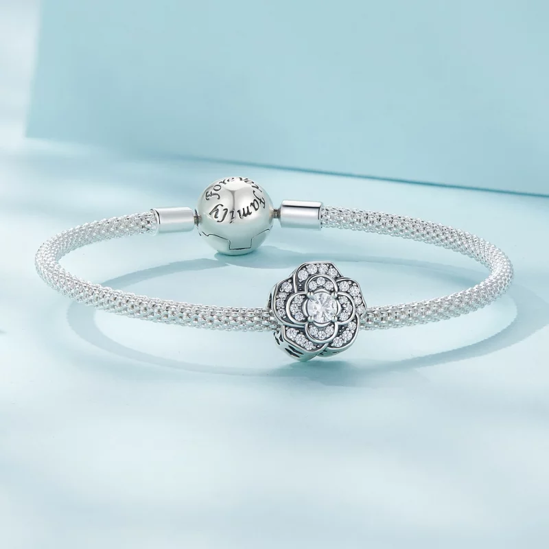 (image pour) Charm Camélia de style Pandora - SCC2493 - Afficher 5