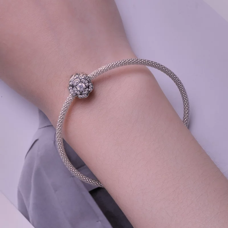 (image pour) Charm Camélia de style Pandora - SCC2493 - Afficher 6